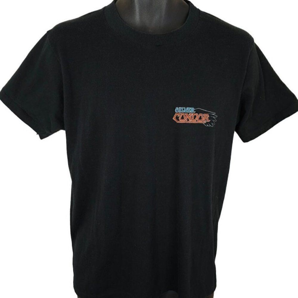 Vintage Silver Condor Band T Shirt Mens Size Medium 80s Soft Rock Made In USA